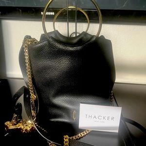 Thacker black bucket purse